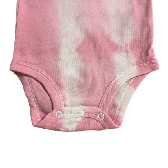 Small Shop Hand Dyed Swank 6m Tie Dye Sun Appliqué Bodysuit Onesie - Picture 4 of 6